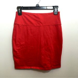 Stretchy Bodycon Skirt with Wide Waistband